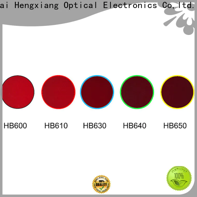 HENGXIANG professional colored lens filters with good price for optical instruments