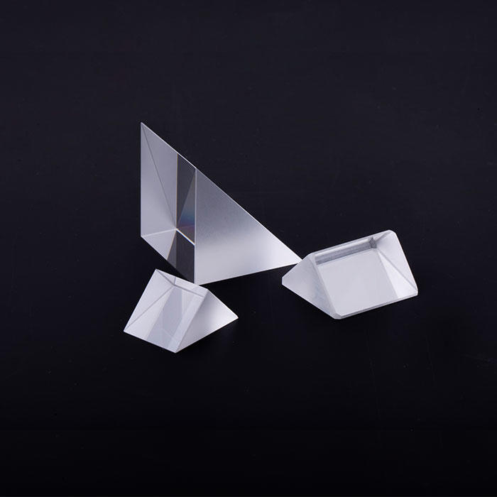 Factory supply Glass Optical Triangular Prism Lenses triangular righ tangle prism