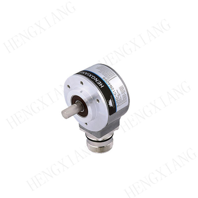Solid Shaft Single Turn Absolute Encoder SJ50 Agray Code Angle Output CW Direction DC 5V