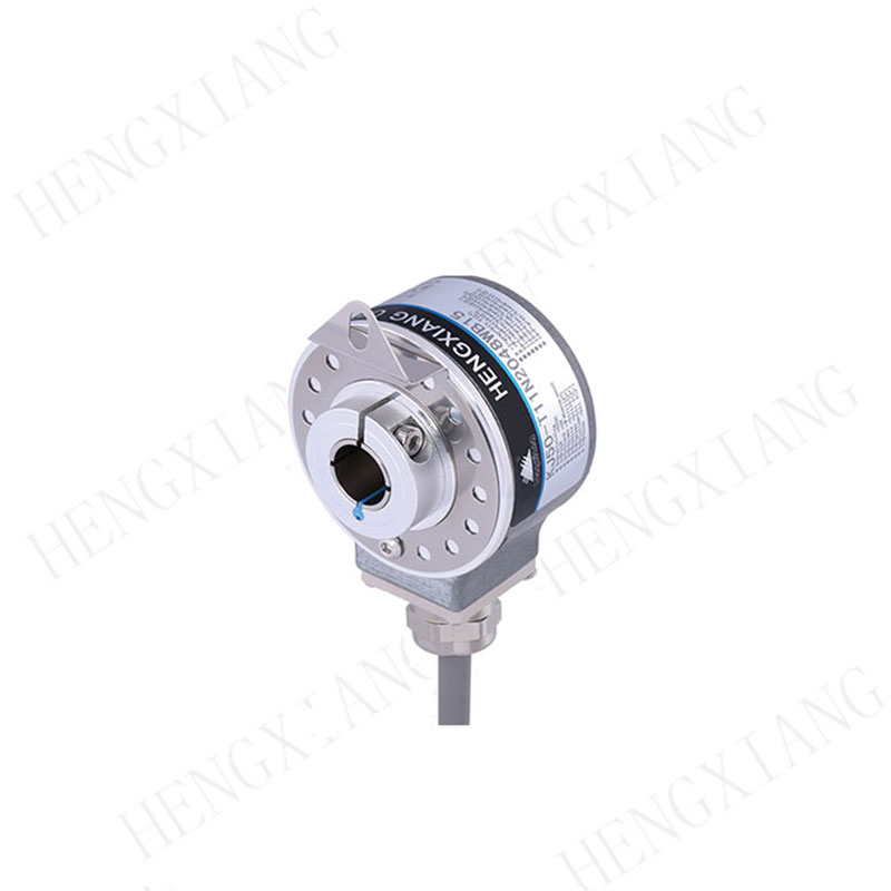 KJ50 Angel Sensor Hollow Shaft Absolute Encoder , Absolute Digital Encoder 1024PPR 10 Bit