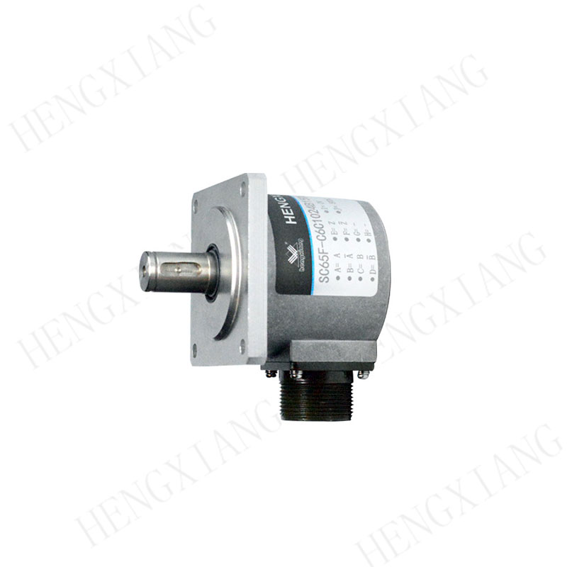 SC65F CNC Encoder Heavy industrial encoder 65mm with 15mm solid shaft rotary encoder 10000ppr square flange 68*68mm digital shaft encoder