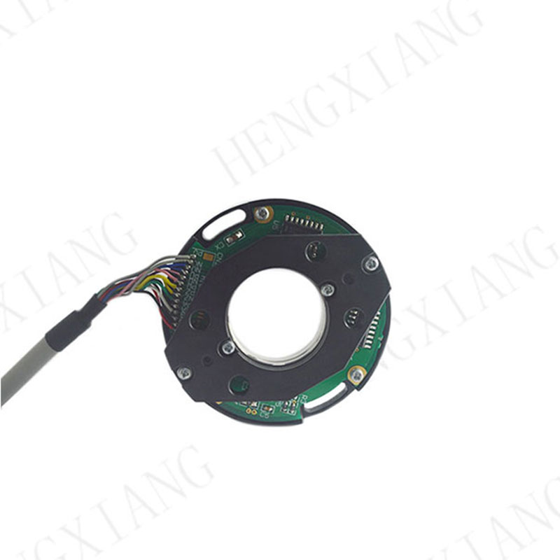 Z58  Extra Thin Encoder 14mm to 24mm through hole bearingless encoder thickness 15mm for servo motor ABZUVW TTL HTL circuit