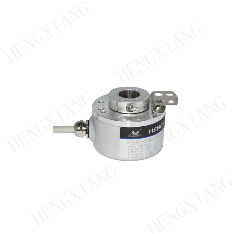 K50 Elevator Encoder 8192 resolution NPN/PNP radial or axial incremental encoder 8-15mm hole shaft 0.001 precision rotary encoder