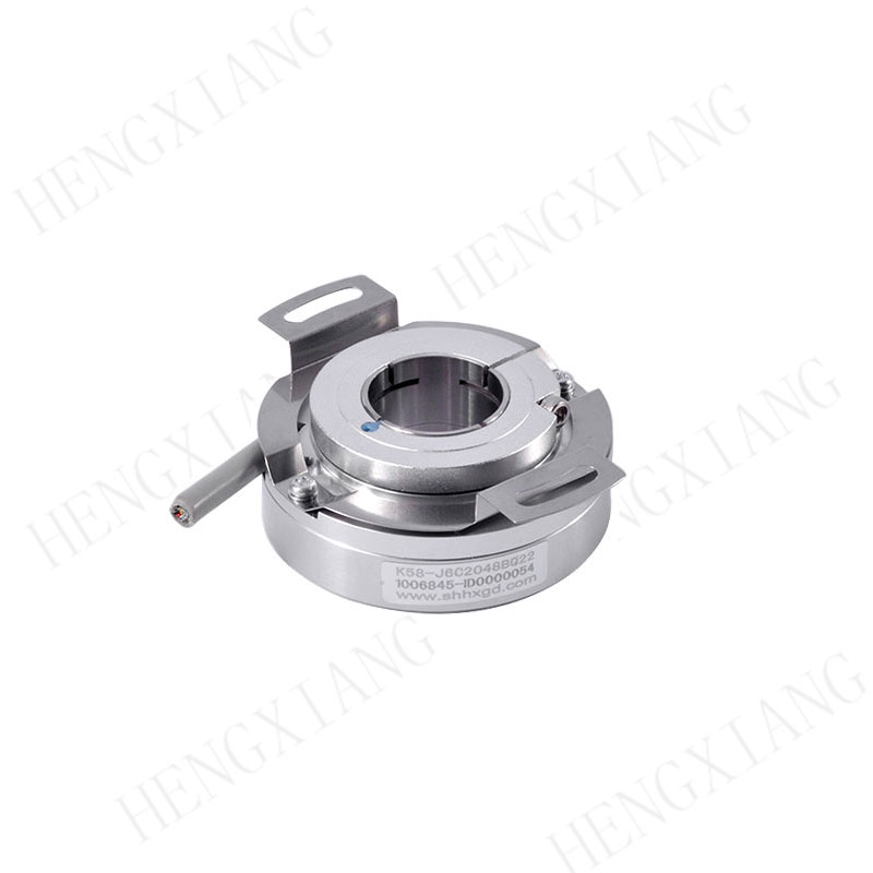 K58  Elevator Encoder Hollow shaft encoder 58mm photoelectric rotary encoder UVW 1024/2048/2500ppr dc8-30v radial encode 1 meter