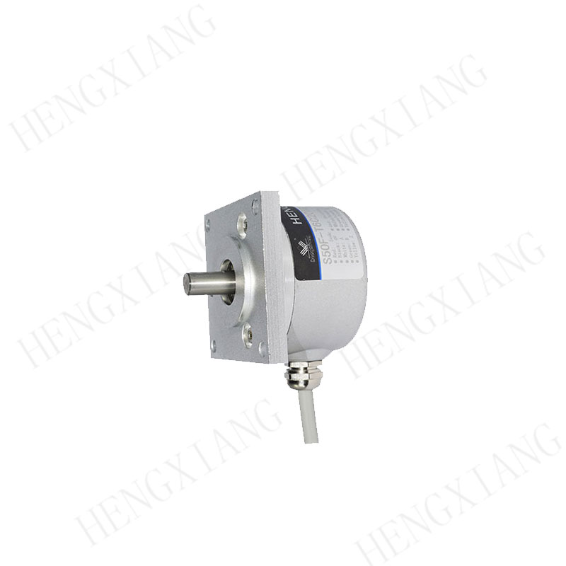 S50F High Resolution Encoder Flange outer diameter 52*52mm solid shaft encoder installation mounting size 43*43mm 50-23040ppr mechanical rotary encoder