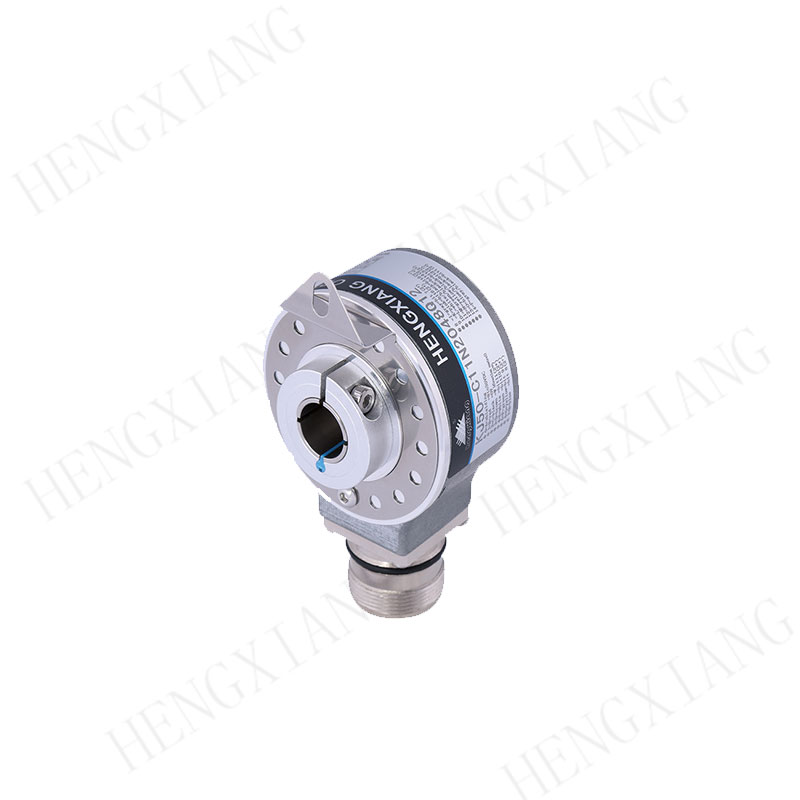 KJ50 binary encoder hollow shaft absolute encoder 8-15mm shaft single turn gray code output 10 bit dc8-30v for sensor optical absolute encoder