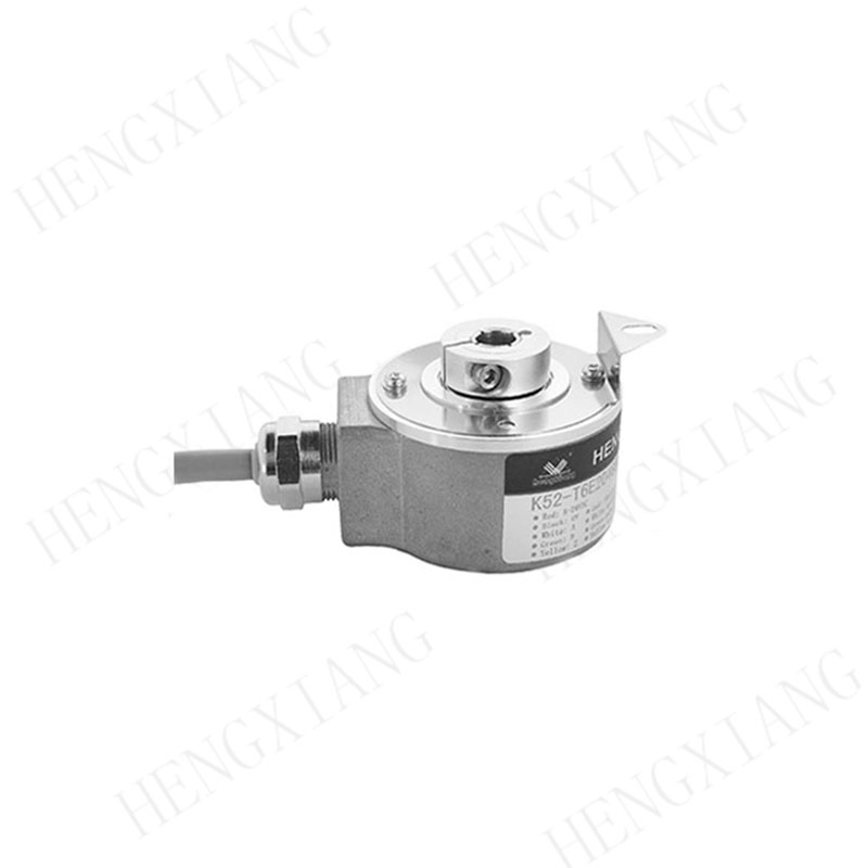 K52 incremental encoder radial M18 connector hollow shaft rotary encoder industrial encoder shaft 14mm thickness 39mm 5 pin rotary encoder for motor