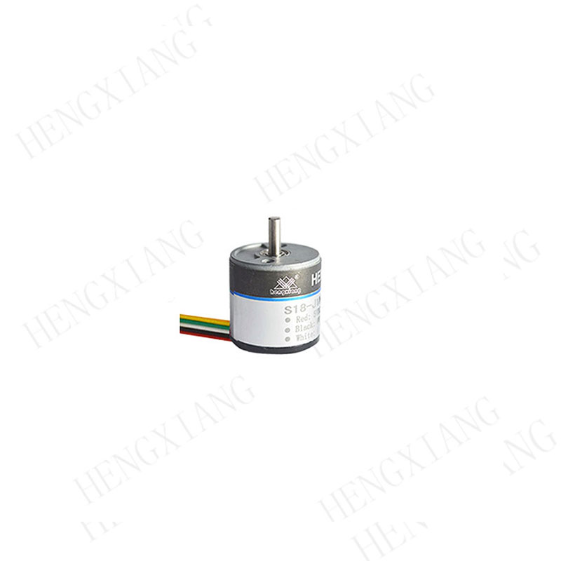 S18 incremental encoder  low cost rotary encoder 18mm miniature rotary encoder ABZ phase NPN output up to 1600 resolution for subminiature motor