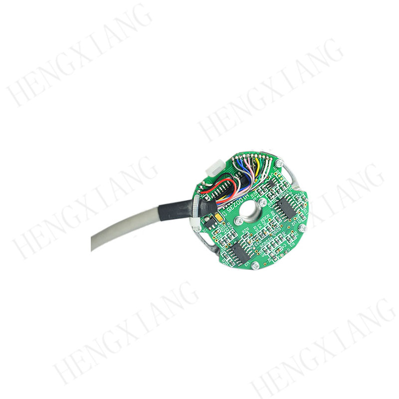 Z48 incremental encoder 8mm through hole low cost encoder easy to install max 2500ppr ABZUVW phase  extra thin for measuring instrument