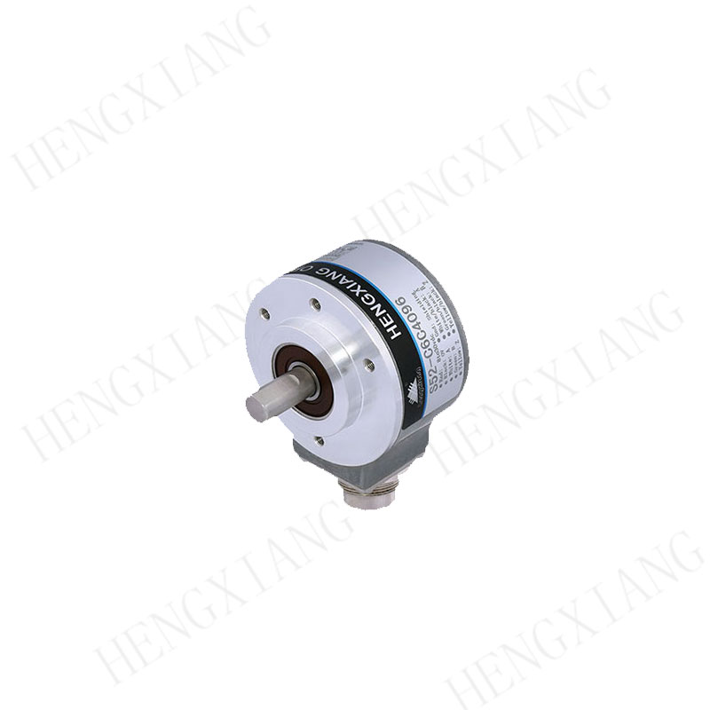 S52 Solid Shaft Encoder Industrial Rotary Encoder 52mm Photoelectric...