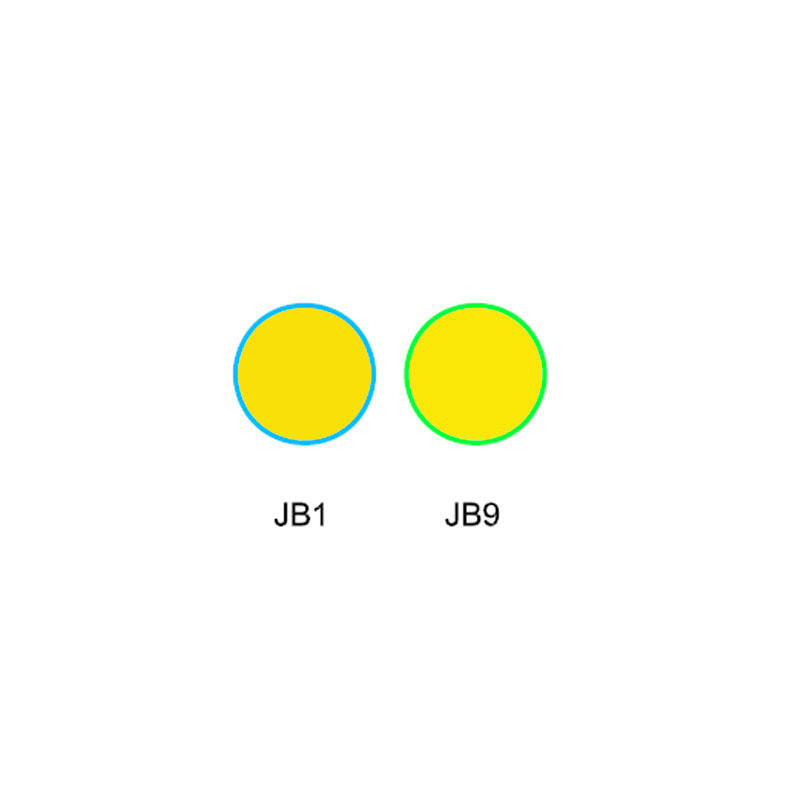 Golden glass yellow colored filter glass JB1 JB9