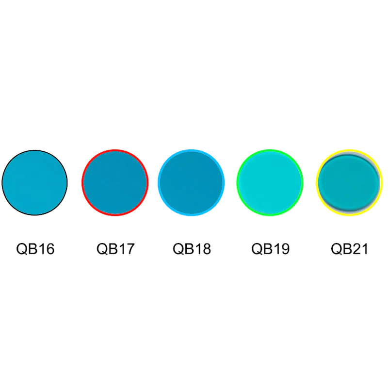 blue color glass ultramarine color filters optical glass QB16 QB17 QB18 QB19 QB20 QB21