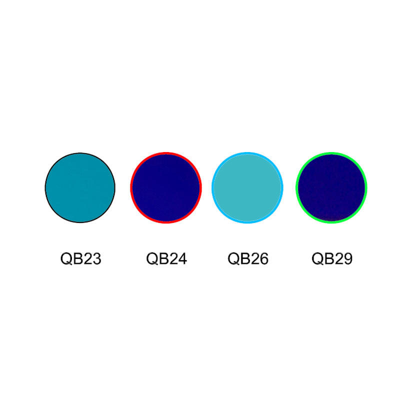 bule color  glass blue absorption optical filters QN23 QB24 QB26 QB29