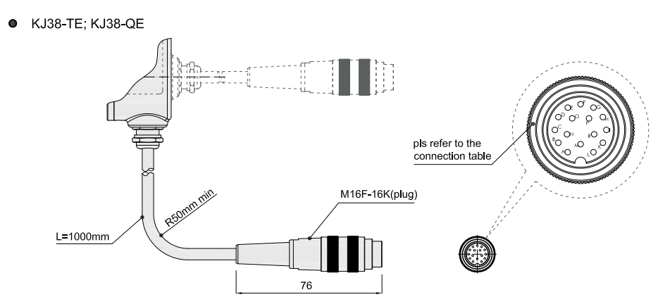 KJ38 absolute sigle turn encoder gray code NPN PNP outputRotary ...