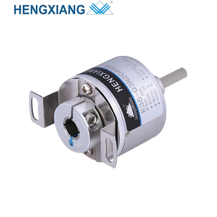 K38 Universal rotary encoder dustproof encoder outer diameter 38mm totem pole output cable length 1 meters IP65 cnc encoder